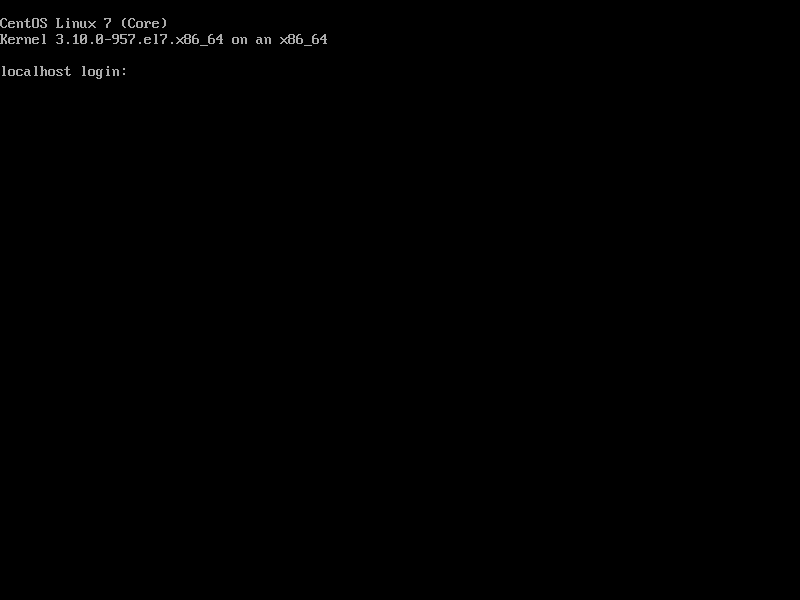 CentOS 7 Login